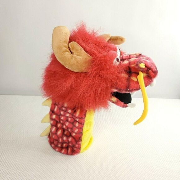 Daphne Dragon Hand Puppet Red Orange Yellow Handmade - Picture 2 of 5